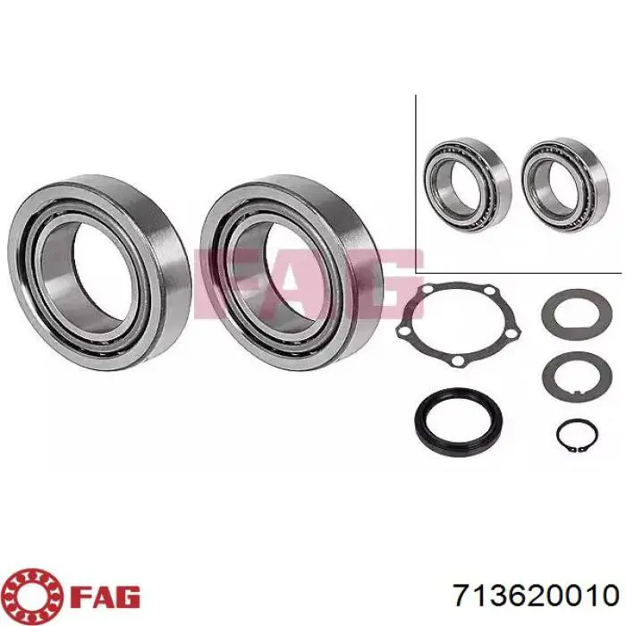 Rolamento de cubo dianteiro/traseiro FAG 713620010 preço, a partir de 53,52 USD