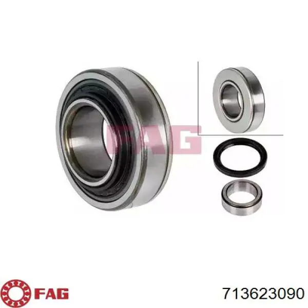 Compre 713623090 FAG Rolamento de cubo traseiro
