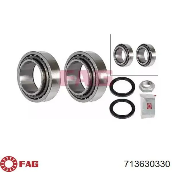 Rolamento de cubo dianteiro FAG 713630330 preço, a partir de 43,25 USD