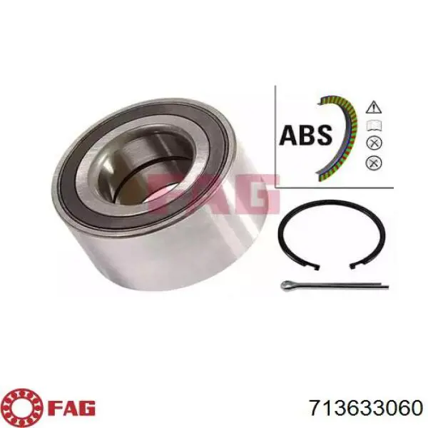 Rolamento de cubo dianteiro FAG 713633060 preço, a partir de 41,11 USD