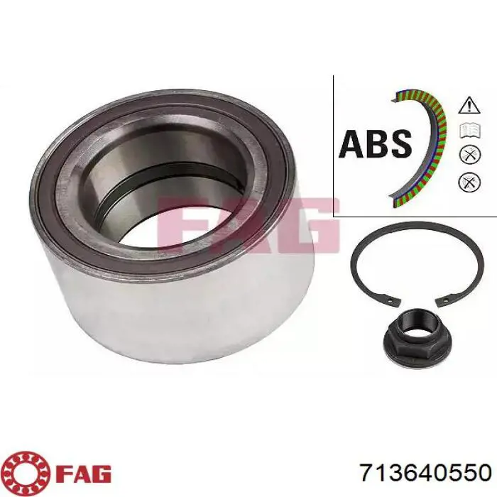 Rolamento de cubo dianteiro FAG 713640550 preço, a partir de 78,28 USD