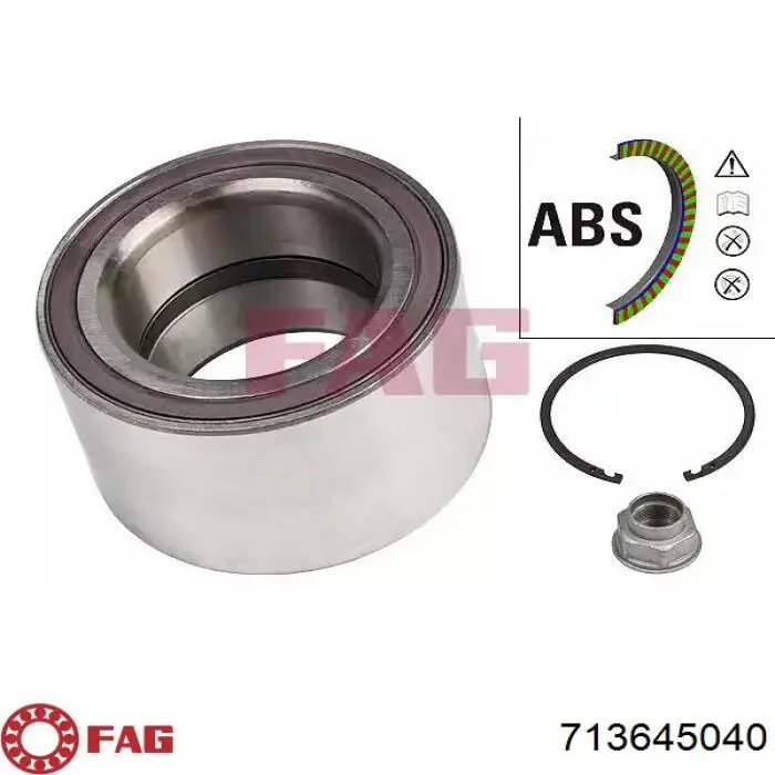 Rolamento de cubo dianteiro FAG 713645040 preço, a partir de 63,68 USD