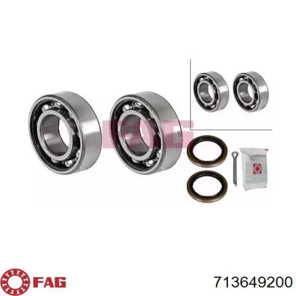 Compre 713649200 FAG Rolamento de cubo traseiro