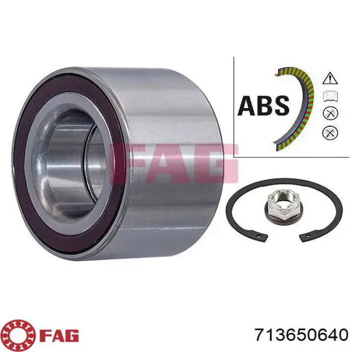 Rolamento de cubo dianteiro FAG 713650640 preço, a partir de 71,88 USD
