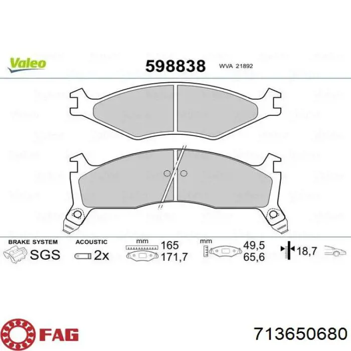 Compre 9819074780 Peugeot/Citroen Cubo traseiro