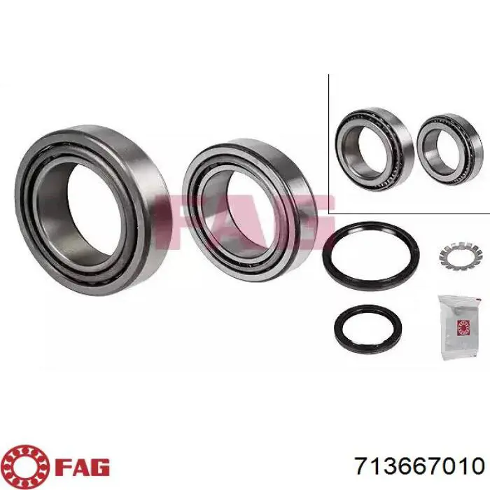 Rolamento de cubo dianteiro FAG 713667010 preço, a partir de 43,24 USD