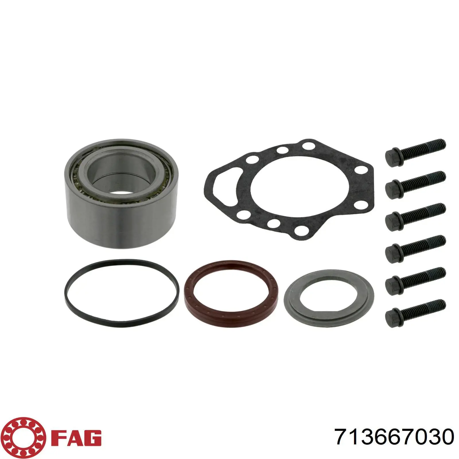 Compre 713667030 FAG Rolamento de cubo traseiro