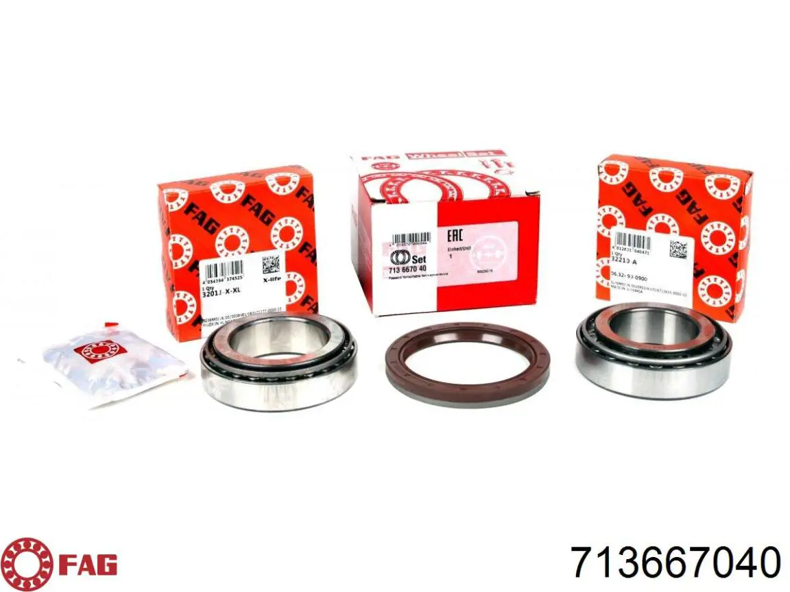 Compre 713667040 FAG Rolamento de cubo traseiro