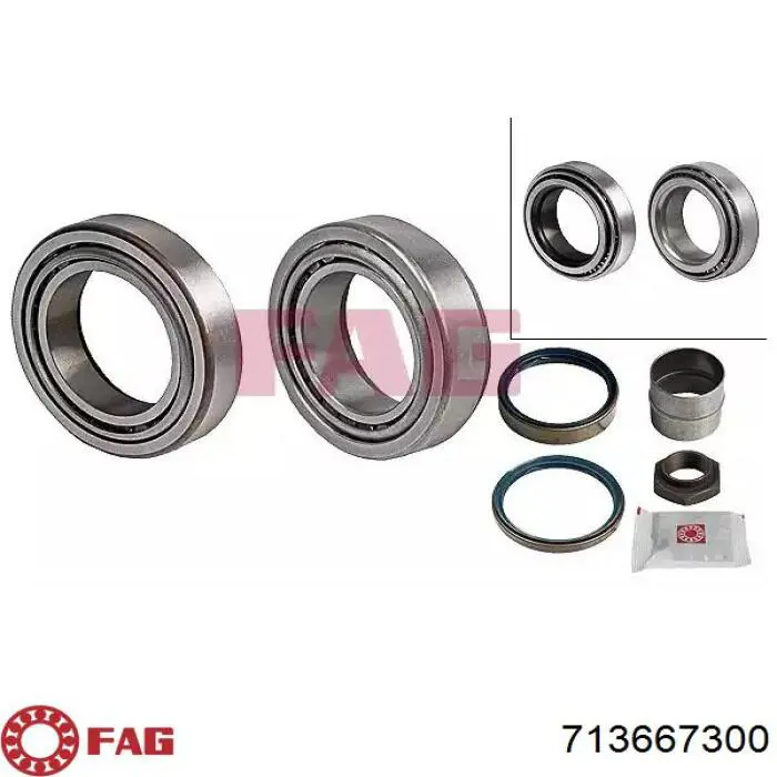 Rolamento de cubo dianteiro FAG 713667300 preço, a partir de 77,29 USD