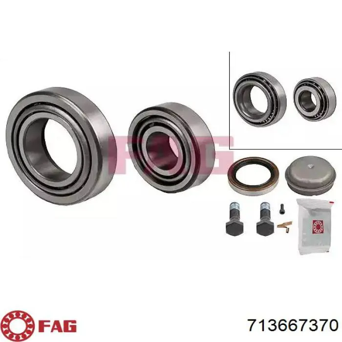 Rolamento de cubo dianteiro FAG 713667370 preço, a partir de 24,85 USD