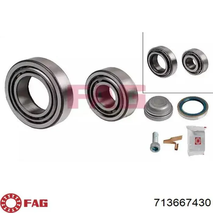 Rolamento de cubo dianteiro FAG 713667430 preço, a partir de 21,46 USD