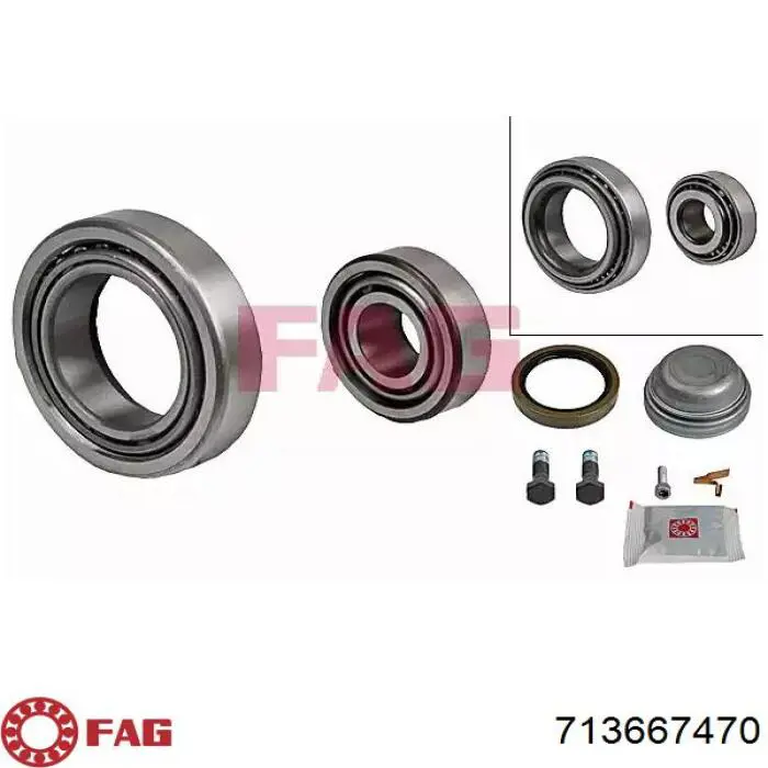 Rolamento de cubo dianteiro FAG 713667470 preço, a partir de 28,50 USD
