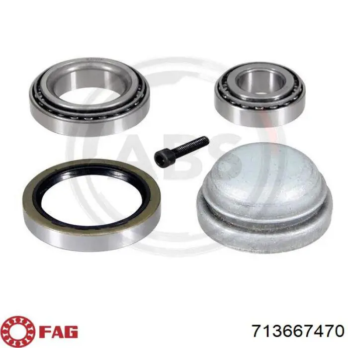 Compre 713667470 FAG Rolamento de cubo dianteiro
