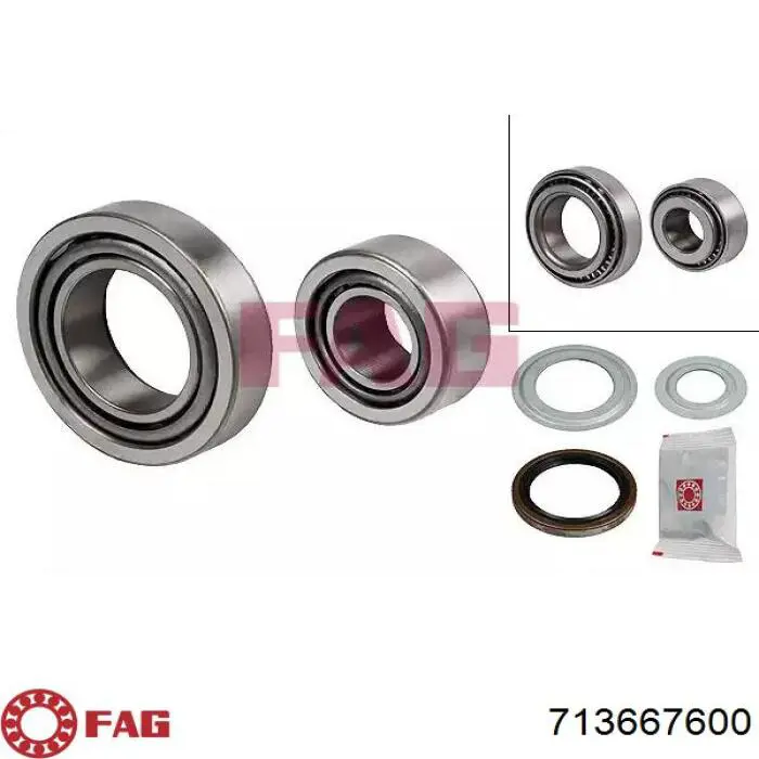 Rolamento de cubo dianteiro FAG 713667600 preço, a partir de 32,17 USD