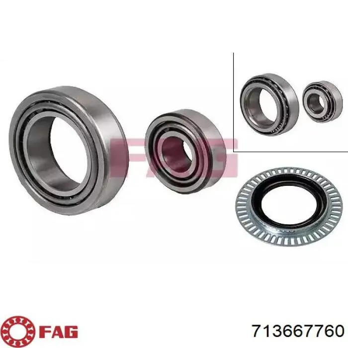 Rolamento de cubo dianteiro FAG 713667760 preço, a partir de 33,80 USD