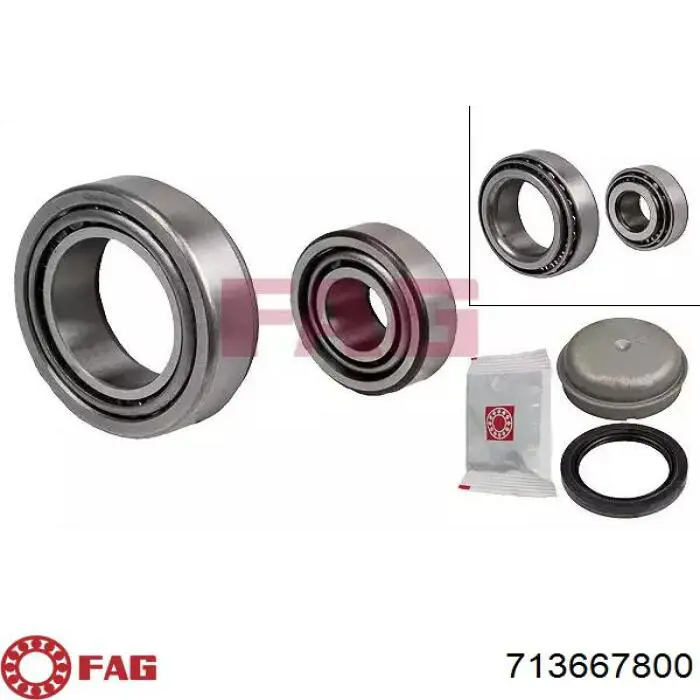 Rolamento de cubo dianteiro FAG 713667800 preço, a partir de 34,18 USD