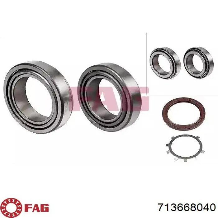 Rolamento de cubo traseiro FAG 713668040 preço, a partir de 37,28 USD