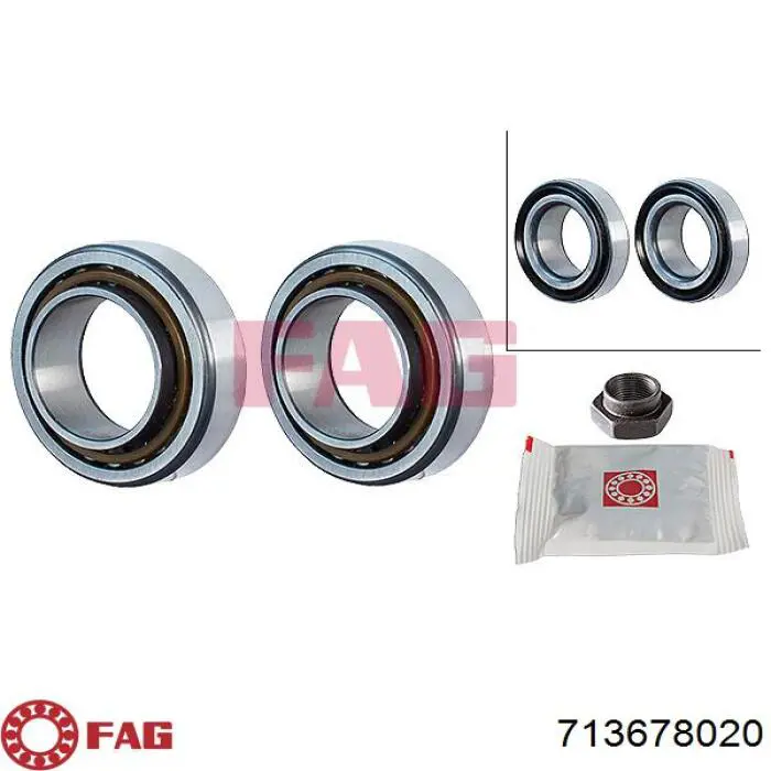 Rolamento de cubo dianteiro FAG 713678020 preço, a partir de 31,78 USD