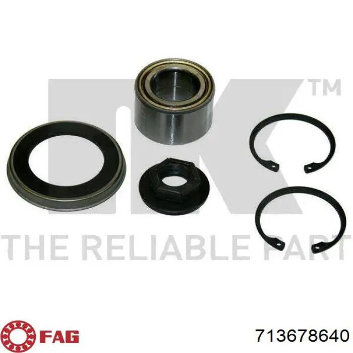 Compre 713678640 FAG Rolamento de cubo traseiro
