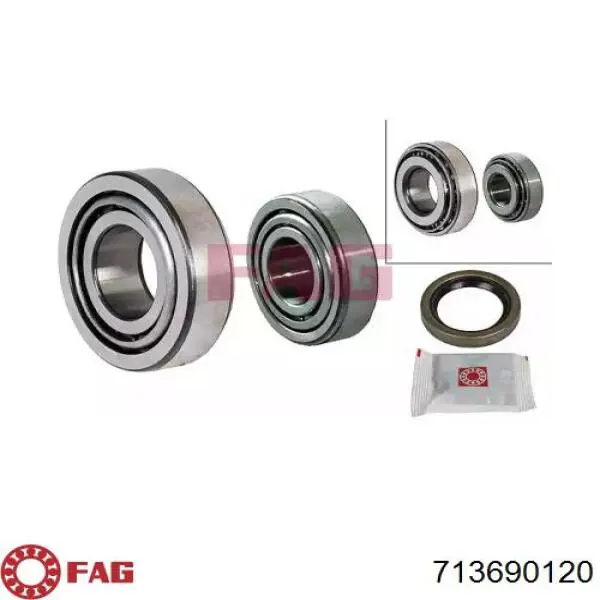 Compre 713690120 FAG Rolamento de cubo dianteiro