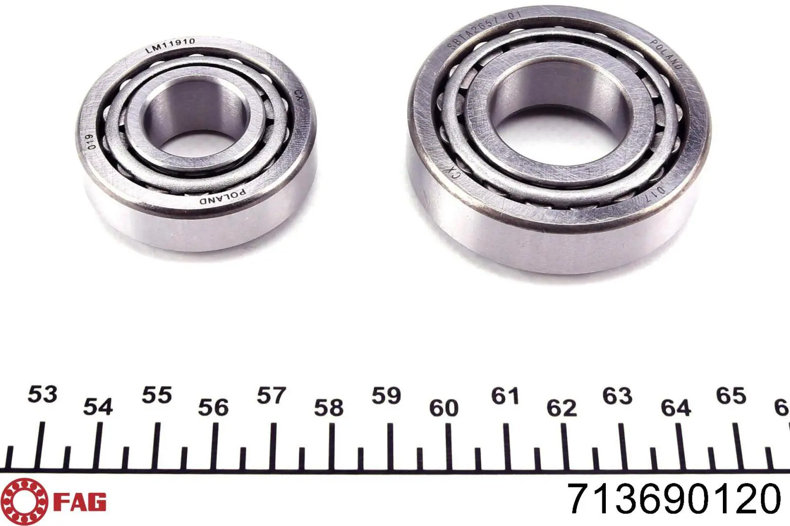 Rolamento de cubo dianteiro FAG 713690120 preço, a partir de 36,27 USD