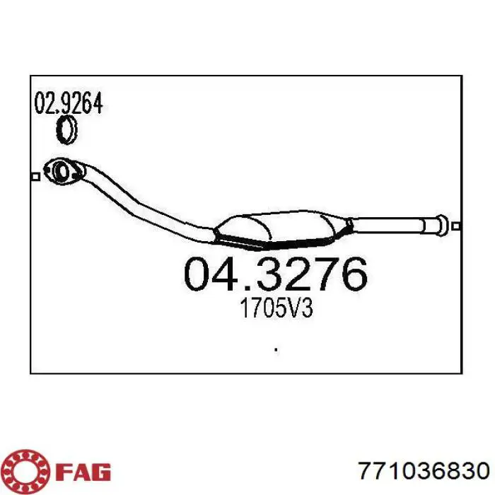 Compre 771036830 FAG Junta homocinética externa dianteira