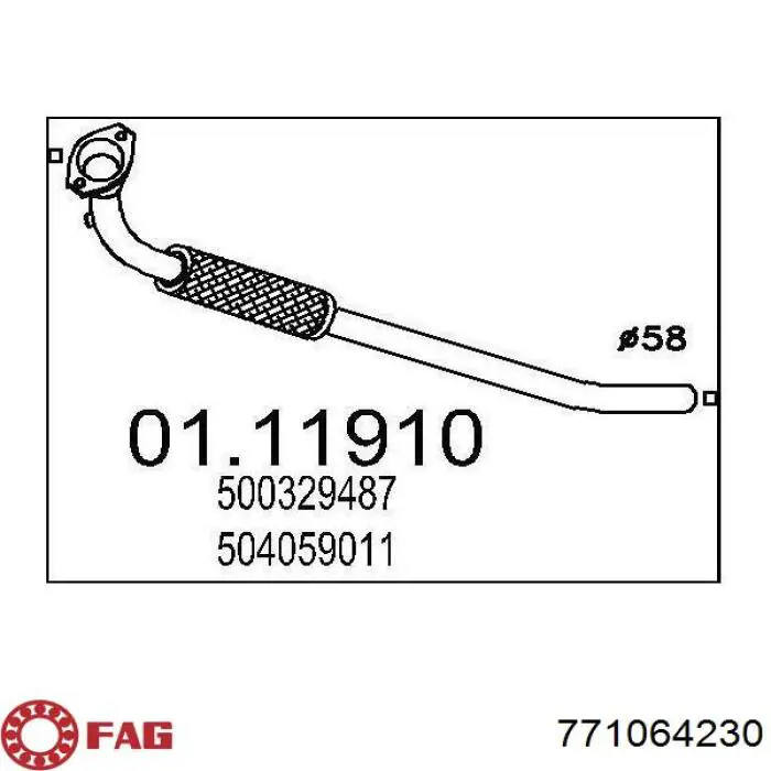771064230 FAG Junta homocinética externa dianteira