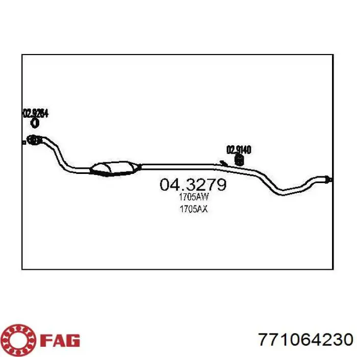 Junta homocinética externa dianteira FAG 771064230 preço, a partir de 42,09 USD
