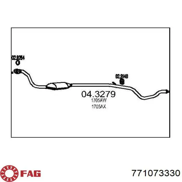 Compre 771073330 FAG Junta homocinética externa dianteira