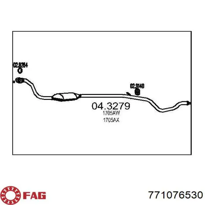 771076530 FAG Junta homocinética interna dianteira