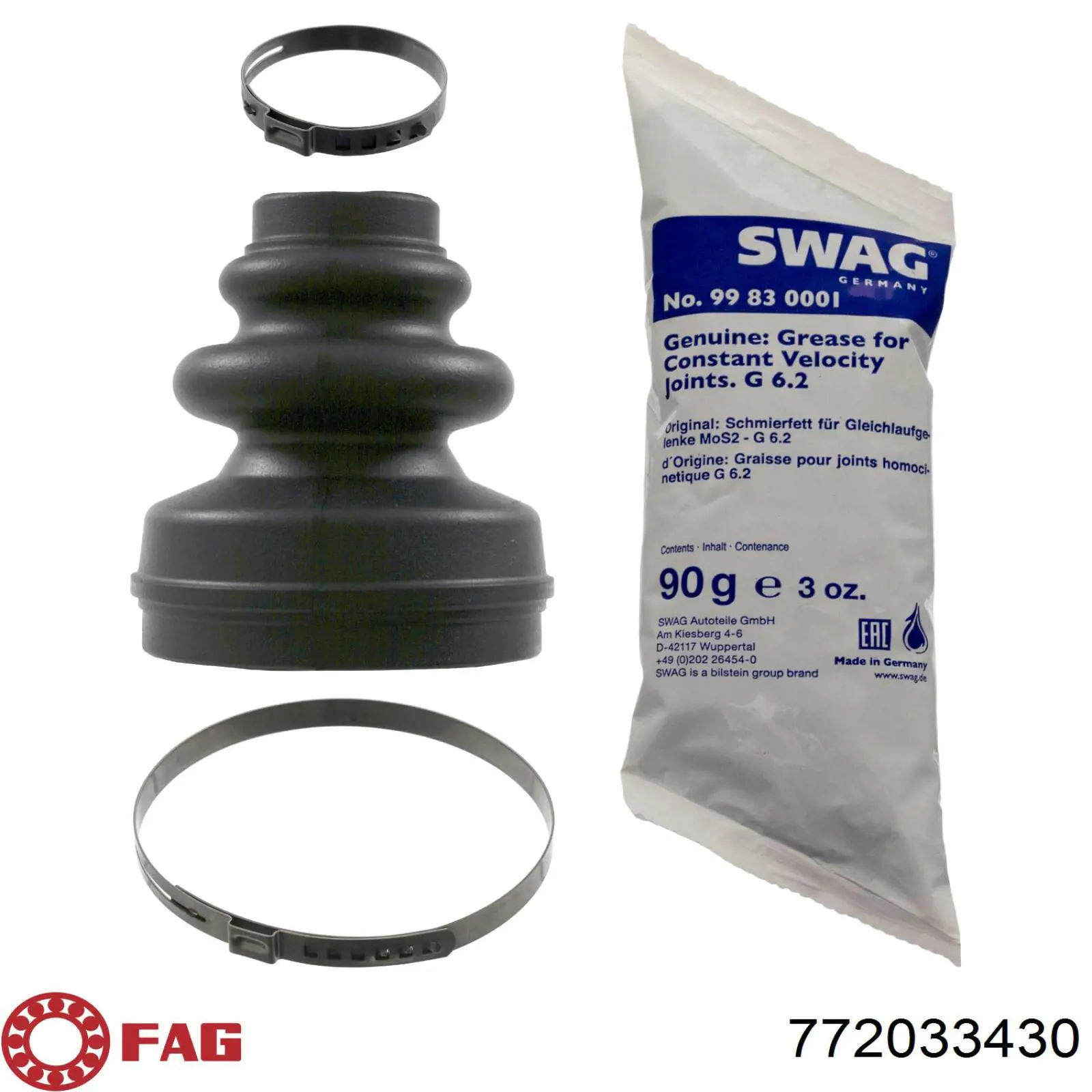 Bota de proteção interna de junta homocinética do semieixo dianteiro FAG 772033430 preço, a partir de 6,34 USD