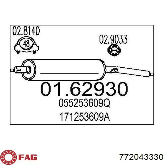 Bota de proteção externa de junta homocinética do semieixo traseiro FAG 772043330 preço, a partir de 10,19 USD