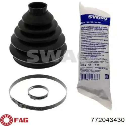 Compre 772043430 FAG Bota de proteção externa de junta homocinética do semieixo dianteiro