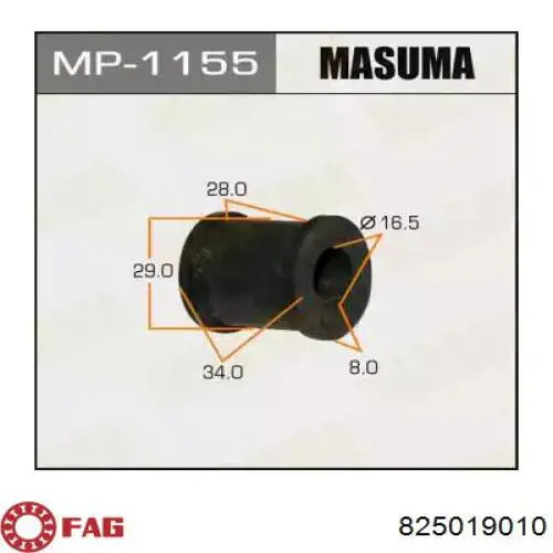 Suporte de esfera inferior FAG 825019010 preço, a partir de 20,96 USD