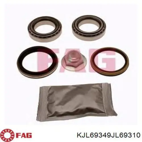 Rolamento externo de cubo dianteiro FAG KJL69349JL69310 preço, a partir de 15,24 USD
