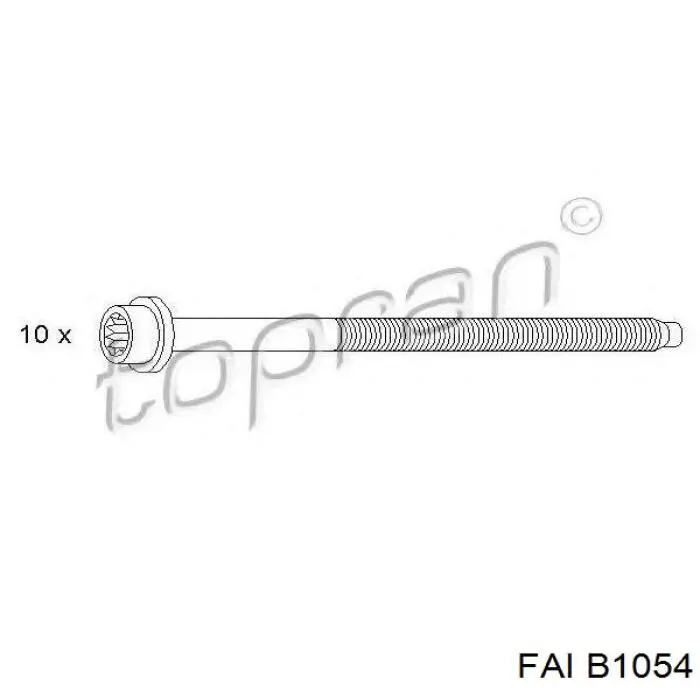 Parafuso de cabeça de motor (CBC) B1054 FAI
