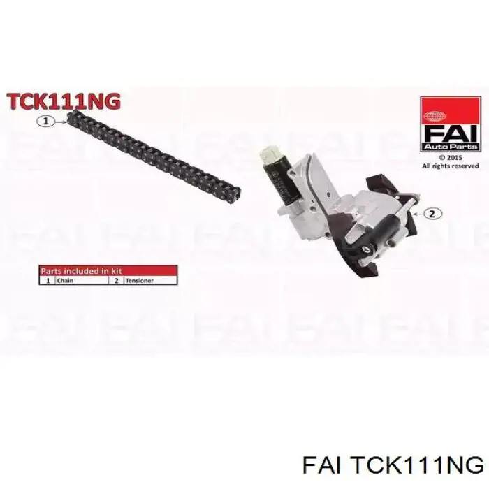 TCK111NG FAI Cadeia superior do mecanismo de distribuição de gás, kit
