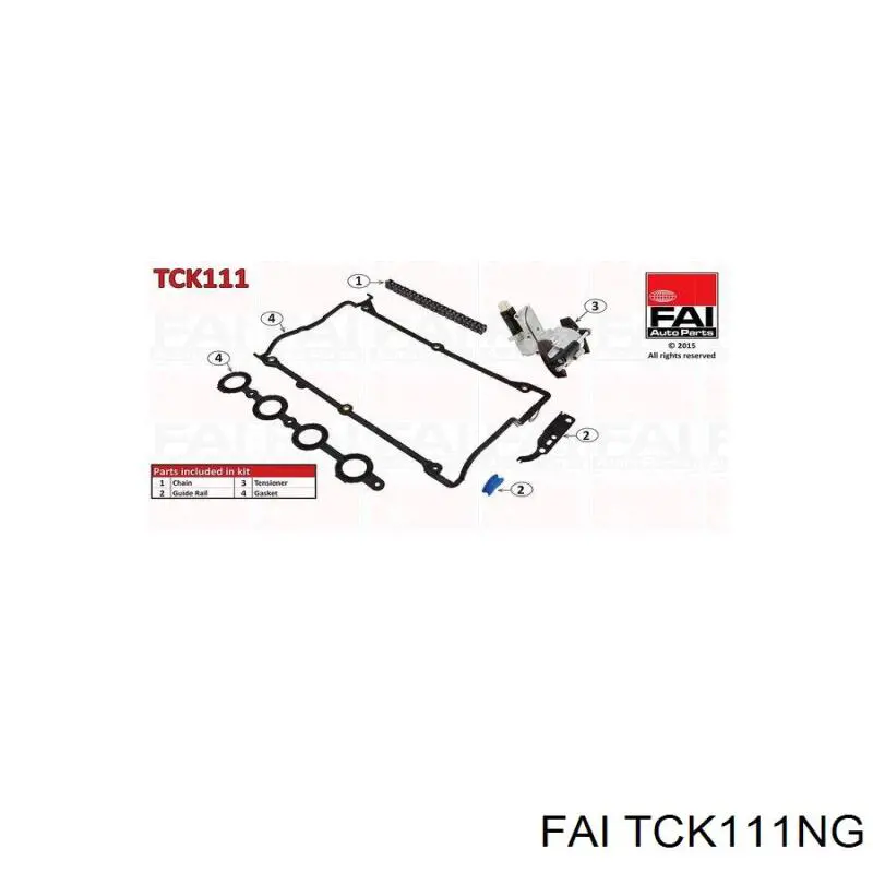 Compre TCK111NG FAI Cadeia superior do mecanismo de distribuição de gás, kit