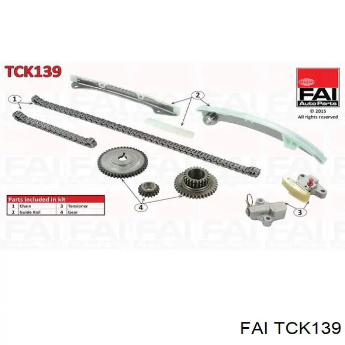 Cadeia do mecanismo de distribuição de gás, kit FAI TCK139 preço, a partir de 226,25 USD