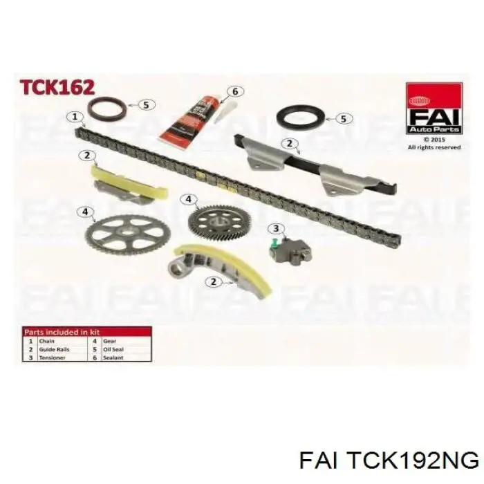 Cadeia do mecanismo de distribuição de gás, kit FAI TCK192NG preço, a partir de 115,16 USD
