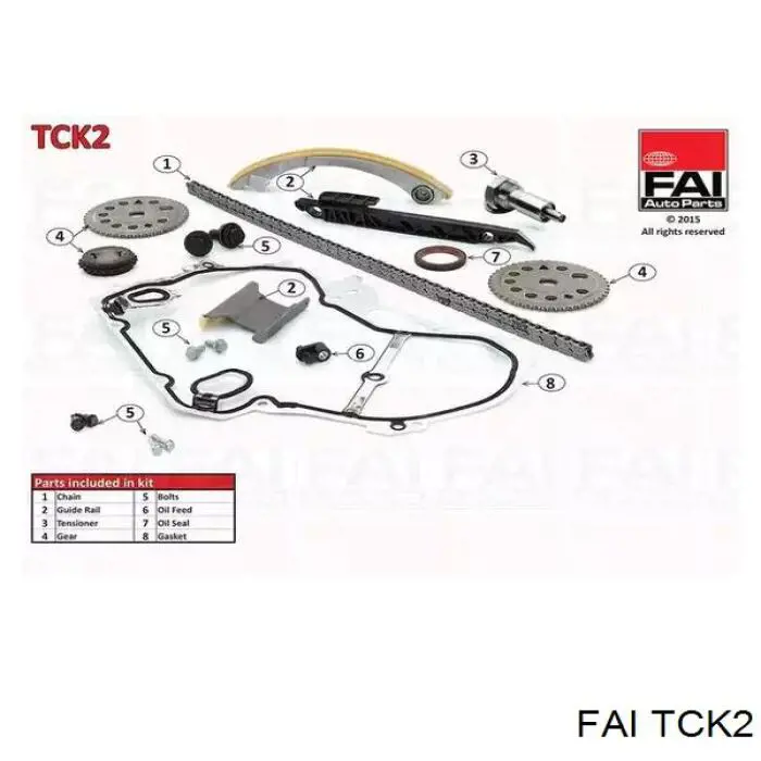 Cadeia do mecanismo de distribuição de gás, kit FAI TCK2 preço, a partir de 174,74 USD