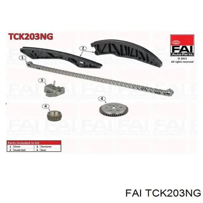 Cadeia do mecanismo de distribuição de gás, kit FAI TCK203NG preço, a partir de 117,81 USD