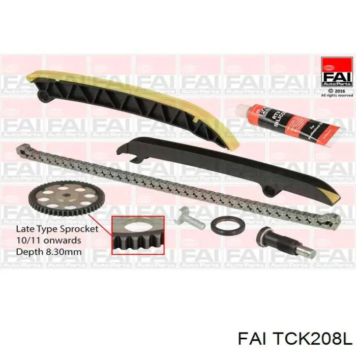TCK208L FAI Cadeia do mecanismo de distribuição de gás, kit