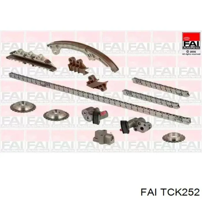 TCK252 FAI Cadeia do mecanismo de distribuição de gás, kit