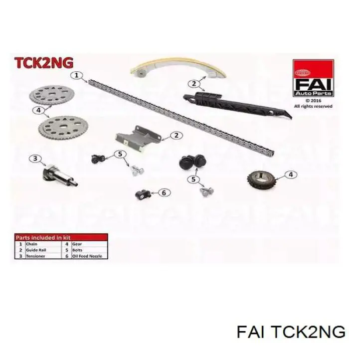 Cadeia do mecanismo de distribuição de gás, kit FAI TCK2NG preço, a partir de 174,44 USD