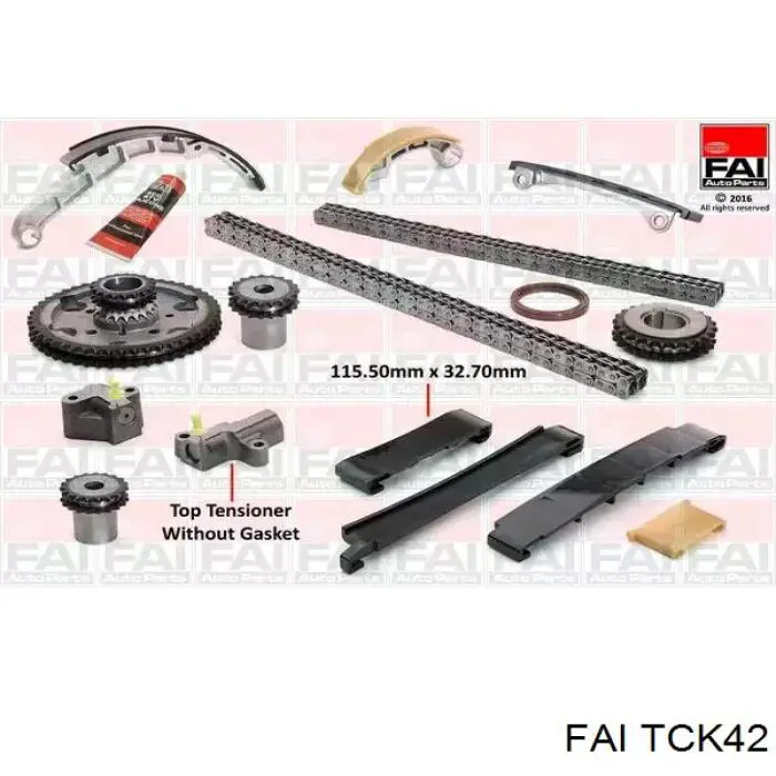 Cadeia do mecanismo de distribuição de gás, kit FAI TCK42 preço, a partir de 386,40 USD