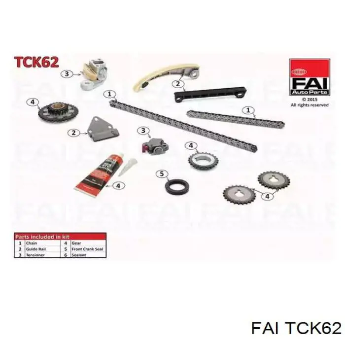 Cadeia do mecanismo de distribuição de gás, kit FAI TCK62 preço, a partir de 175,91 USD