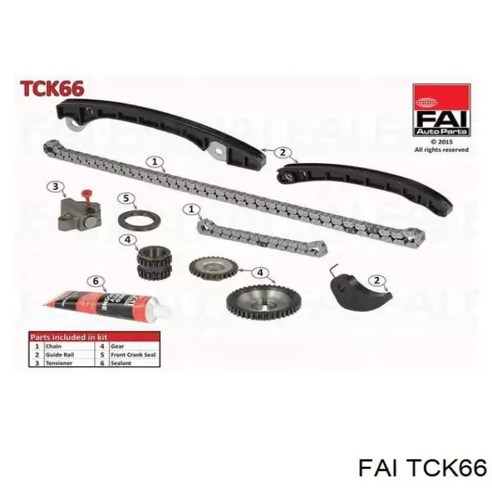 Cadeia do mecanismo de distribuição de gás, kit FAI TCK66 preço, a partir de 188,44 USD