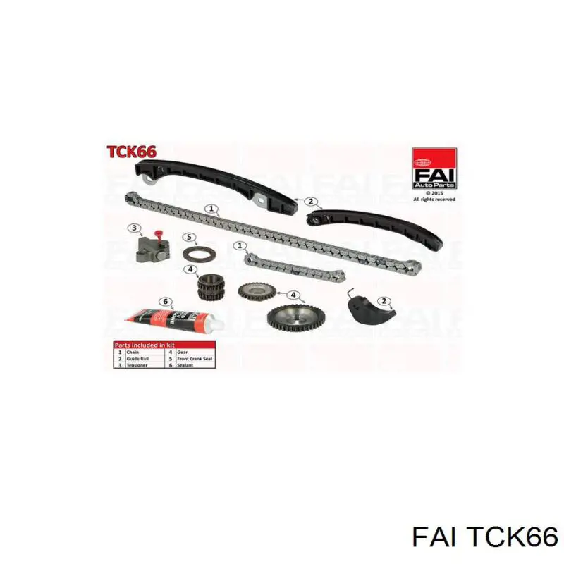 Compre TCK66 FAI Cadeia do mecanismo de distribuição de gás, kit