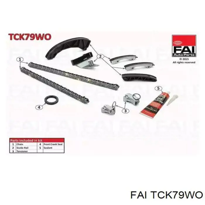 Cadeia do mecanismo de distribuição de gás, kit FAI TCK79WO preço, a partir de 221,97 USD